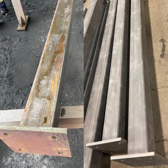 sandblasting services from Baseline Custom Fabricating Ltd. in Courtice, Ontario sandblasting services from Baseline Custom Fabricating Ltd. in Courtice, Ontario